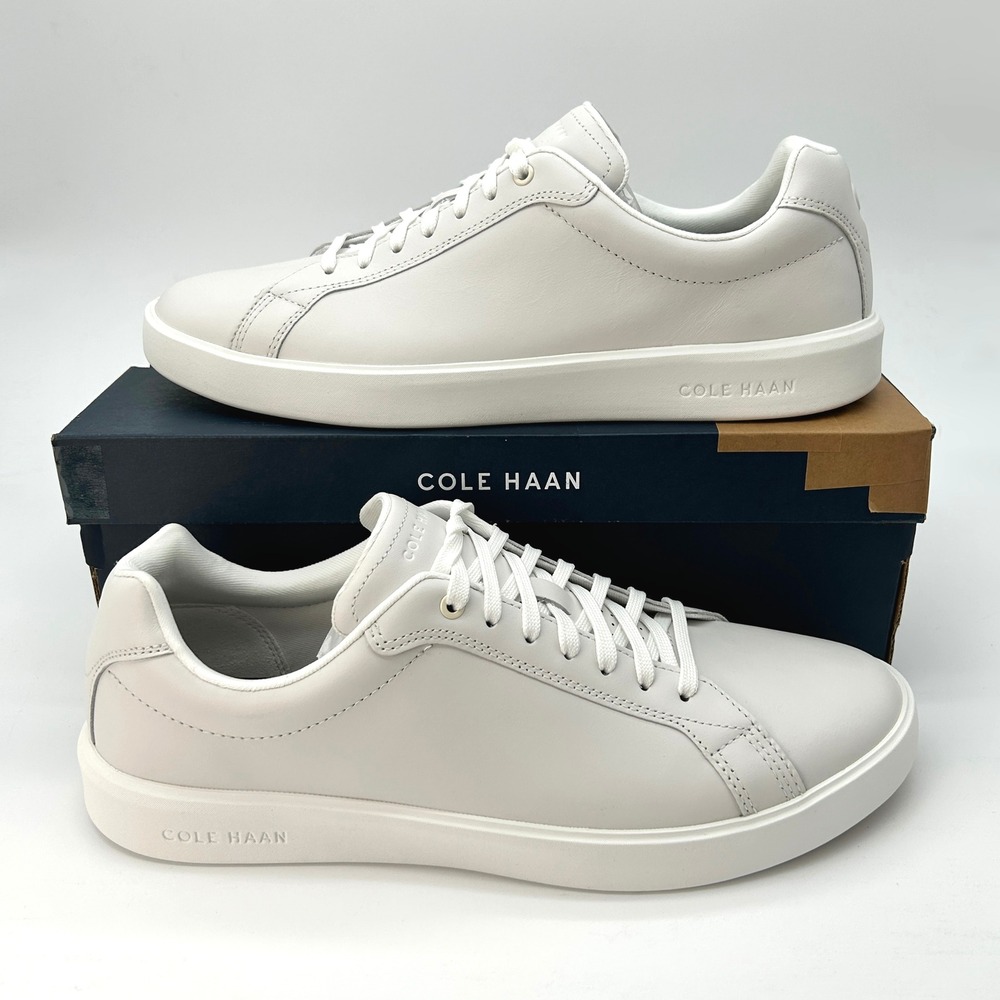 Cole Haan Grand Crosscourt Daily Court Sneakers Mens Size 13 White Leather NEW